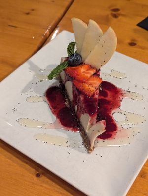 Cheese cake at Hicuri in Granada