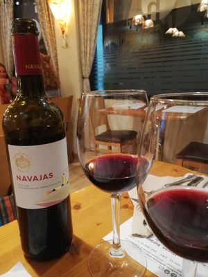 Vino tinto tempranillo at Hicuri in Granada