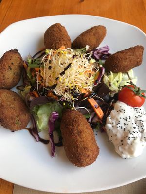 spinach croquettes  at Hicuri in Granada
