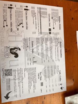 Menu   at Hicuri in Granada