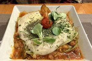 Vegan lasagna   at Hicuri in Granada