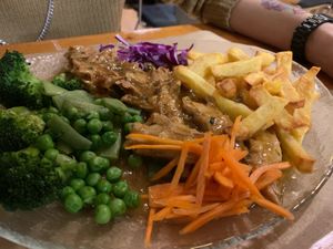 Heura al ajillo, buenísimo!!!! at Hicuri in Granada