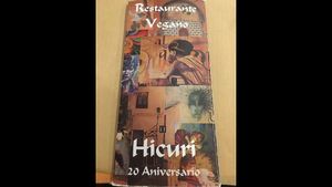 Menu design at Hicuri in Granada