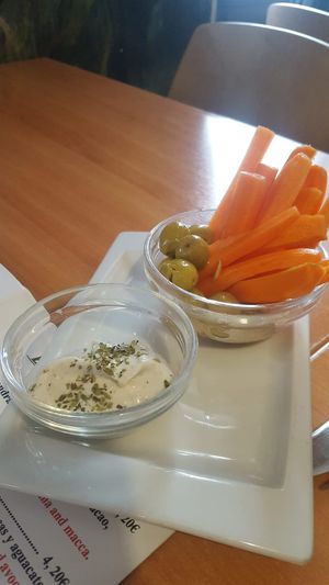 Starters from the house at Hicuri in Granada