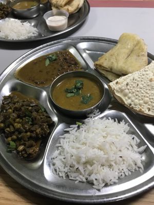 Thali  at Swad Vegetarian Indian in Greenville