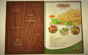 Set meal 1 at Loving Hut Hoa Dang in Hanoi