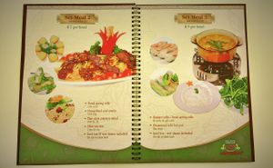 Set meal at Loving Hut Hoa Dang in Hanoi