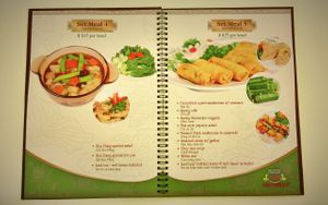 set lunch at Loving Hut Hoa Dang in Hanoi