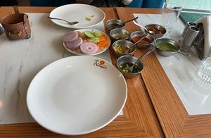 Getting ready for main dishes!  at Chowpaty Pure Vegetarian Restaurant - Westlands in Nairobi