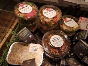 some vegan take away options   at EkoPlaza in Soest