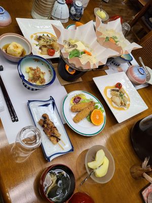 Dîner at Hatoguruma Kawabata  in Nozawaonsen