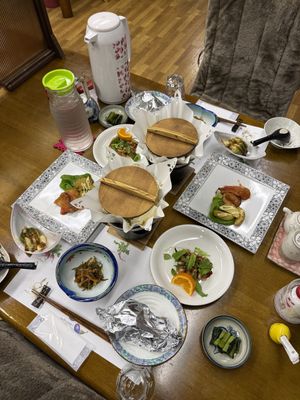 Set menu  at Hatoguruma Kawabata  in Nozawaonsen