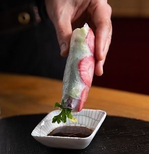 Rollito Vietnamita vegano at Saigon Delice Restaurant in Valencia