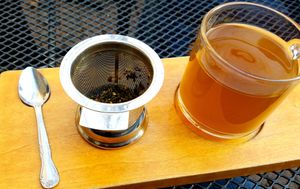 Cup of Sunshine tea at The Mud House in St Louis