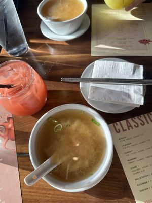 Miso soupp  at Kelp in Tampa