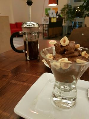 Avocado choco mousse (vegano) at VegetariAmoci in Padua