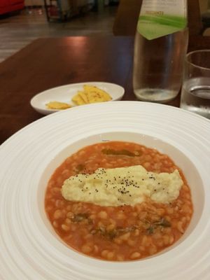 Orzotto (vegano) at VegetariAmoci in Padua