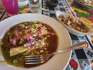 I took one bite before I took this poc.  Lol at El Charro in Oro Valley