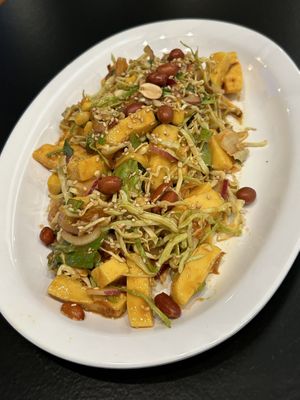 Chickpea tofu salad   at Yoma Burmese Restaurant in Allston