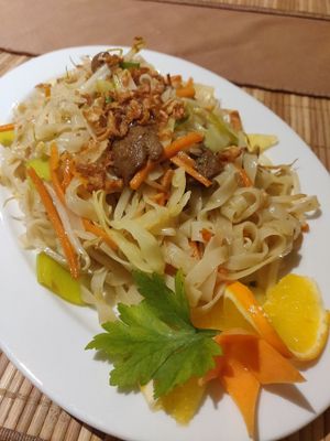 Vietnamese noodles at Loving Hut in Hamburg