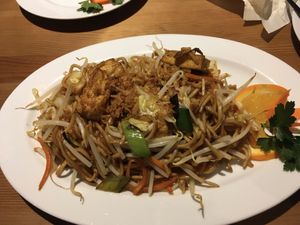 Fried noodles 🍝  at Loving Hut in Hamburg