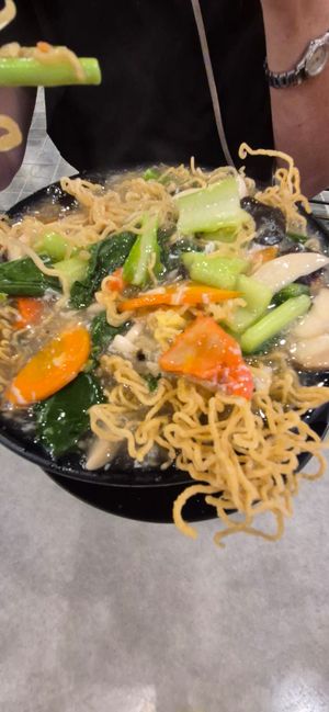 Inedible broth awful! at Veggie Time in Kota Kinabalu