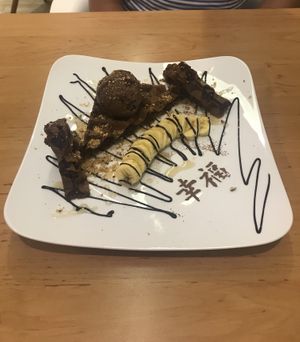 Banana Chocolate Waffles at LN Fortunate Coffee - Solaris Mont Kiara in Kuala Lumpur