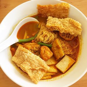 Curry bihun-- lots of tofu. Very good!  at LN Fortunate Coffee - Solaris Mont Kiara in Kuala Lumpur