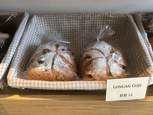 vegan longan goji buns at LN Fortunate Coffee - Solaris Mont Kiara in Kuala Lumpur