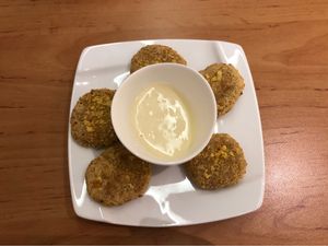 Nugget (chickpea) at LN Fortunate Coffee - Solaris Mont Kiara in Kuala Lumpur