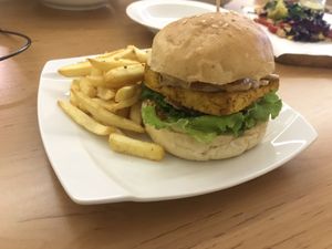 juicy burger  at LN Fortunate Coffee - Solaris Mont Kiara in Kuala Lumpur