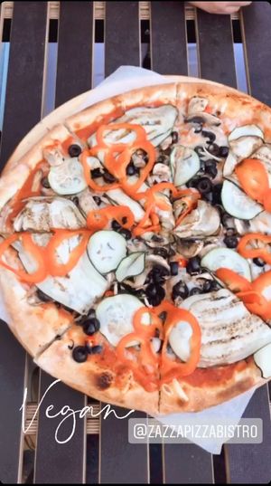 Very tasty vegan pizza in town! at Zazza in Kosice