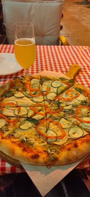 Vegan pizza at Zazza in Kosice