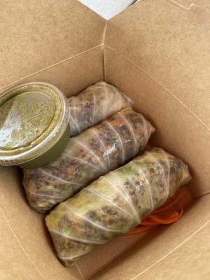 Cabbage rolls  at Screaming Carrots in Hallandale Beach