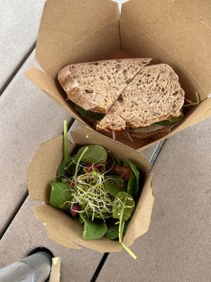 Shnitzel sandwich pretty good  at Screaming Carrots in Hallandale Beach