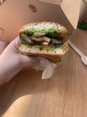 Mushroom Sandwich  at Screaming Carrots in Hallandale Beach