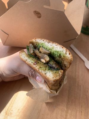 Portobello Mushroom Sandwich  at Screaming Carrots in Hallandale Beach
