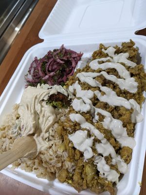 Shawarma Platter at Screaming Carrots in Hallandale Beach