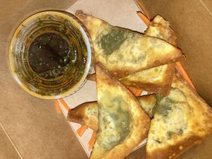 Wontons  at Screaming Carrots in Hallandale Beach