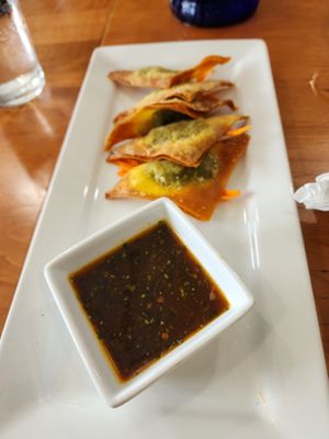 vegetable dumplings at Screaming Carrots in Hallandale Beach