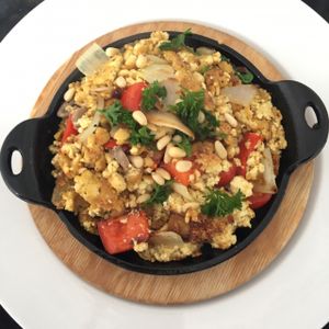 Tofu scramble YUM YUM YUM! at Screaming Carrots in Hallandale Beach