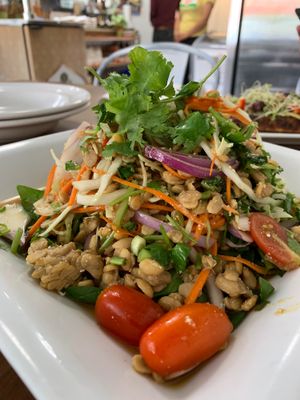 Larb at Screaming Carrots in Hallandale Beach