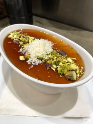 Middleeastern pudding at Screaming Carrots in Hallandale Beach