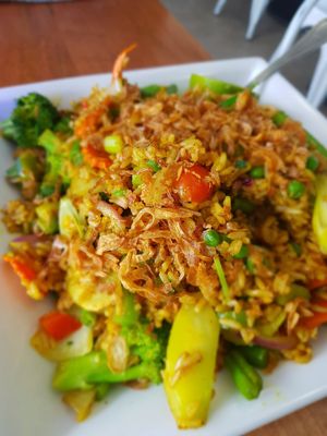 Fried rice🥰 at Screaming Carrots in Hallandale Beach