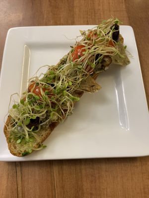 Bruschetta at Screaming Carrots in Hallandale Beach