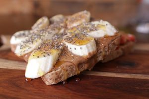 Almond Banana Toast at Dulce Vida in Hanover Park