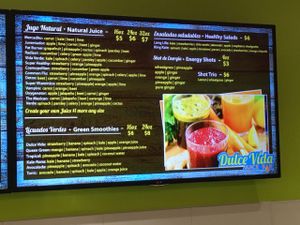 Menu at Dulce Vida in Hanover Park