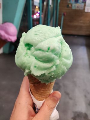 Mojito icecream at Valdis in Reykjavik