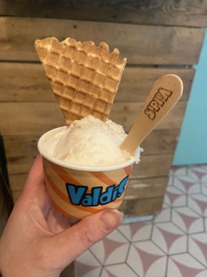 Apple cinnamon sorbet   at Valdis in Reykjavik