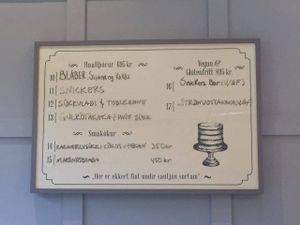 menu only in cielandic at 17 Sortir in Reykjavik